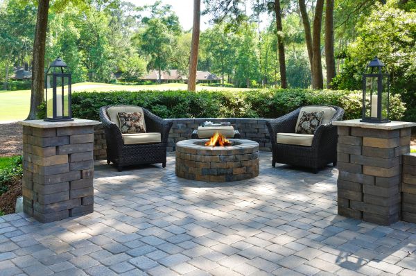 Fire Pit Installation in Summerville