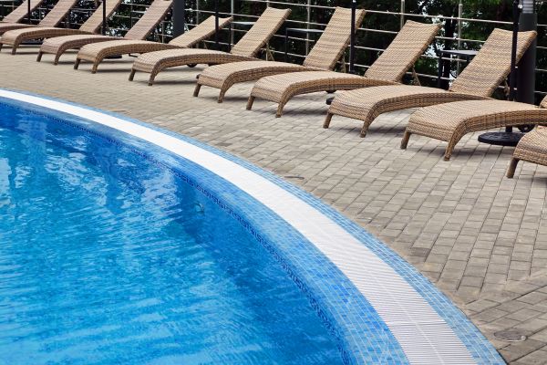 Poolside Hardscaping in Summerville